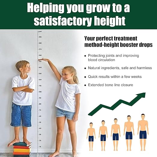 Height Booster Drops (30ml) – Natural Growth Supplement for Kids & Adults