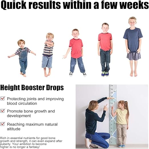 Height Booster Drops (30ml) – Natural Growth Supplement for Kids & Adults