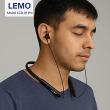 Lemo – Wireless Neckband Earphones with HD Sound & Magnetic Design