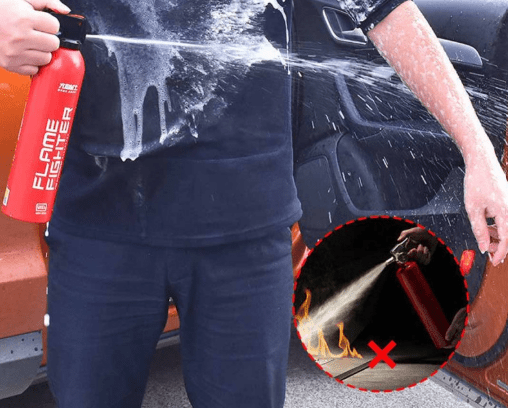 Small Fire Extinguisher – Compact Safety Device for Home, Office, Car & Kitchen Use