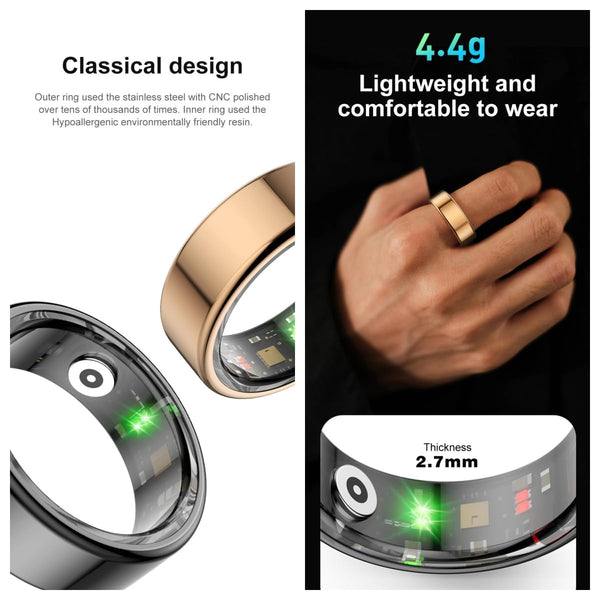 Smart Heart Ring – Stylish Wearable for Real-Time Heart Rate & Health Tracking