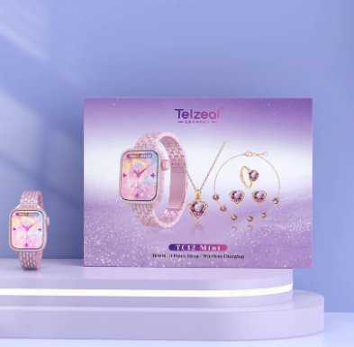 ساعة TC12 Mini الذكية - جهاز تتبع اللياقة البدنية المدمج مع مراقب معدل ضربات القلب وعداد الخطوات والإشعارات.